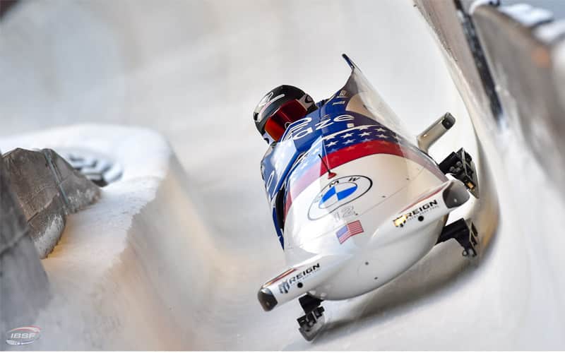 Kaillie Humphries during a training run in Winterberg