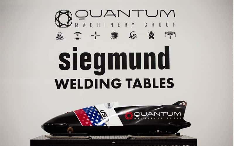Bobsled on Siegmund welding table