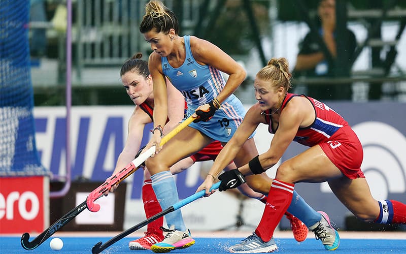 Webtile from USA vs. Argentina FIH Hockey Pro League game on February 7, 2020 in Buenos Aires, Argentina