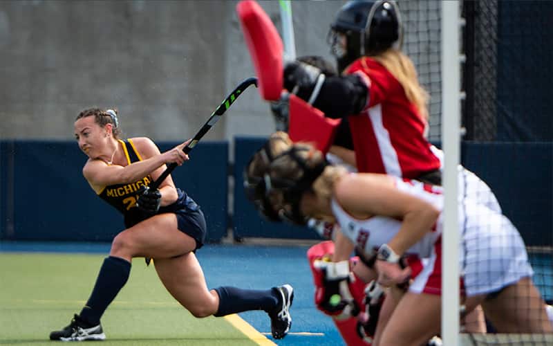 Michigan vs. Rutgers action shot