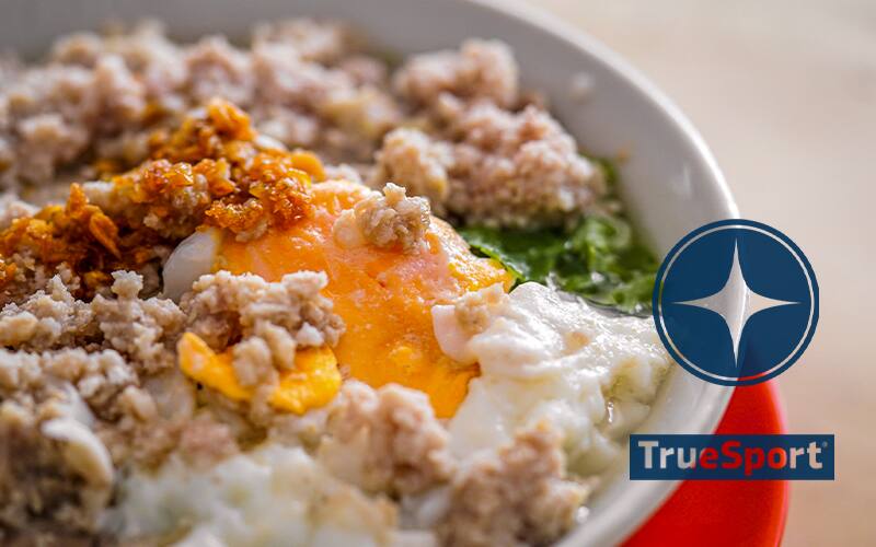 Egg scramble with TrueSport Logo