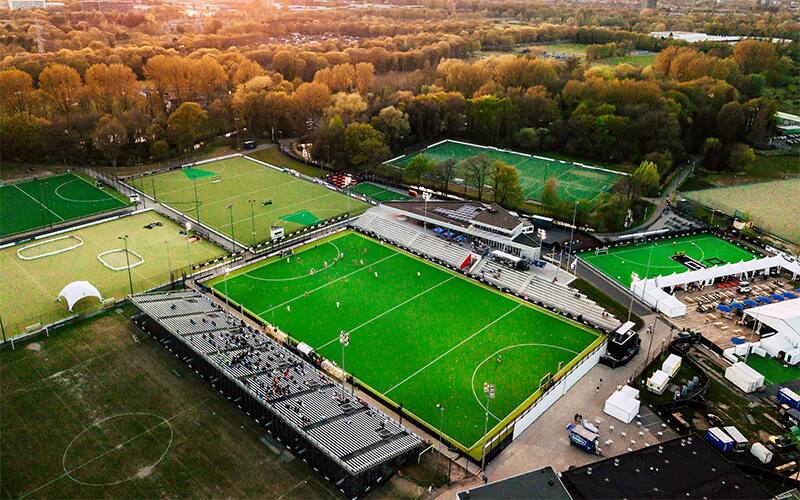 View of stadium from the air