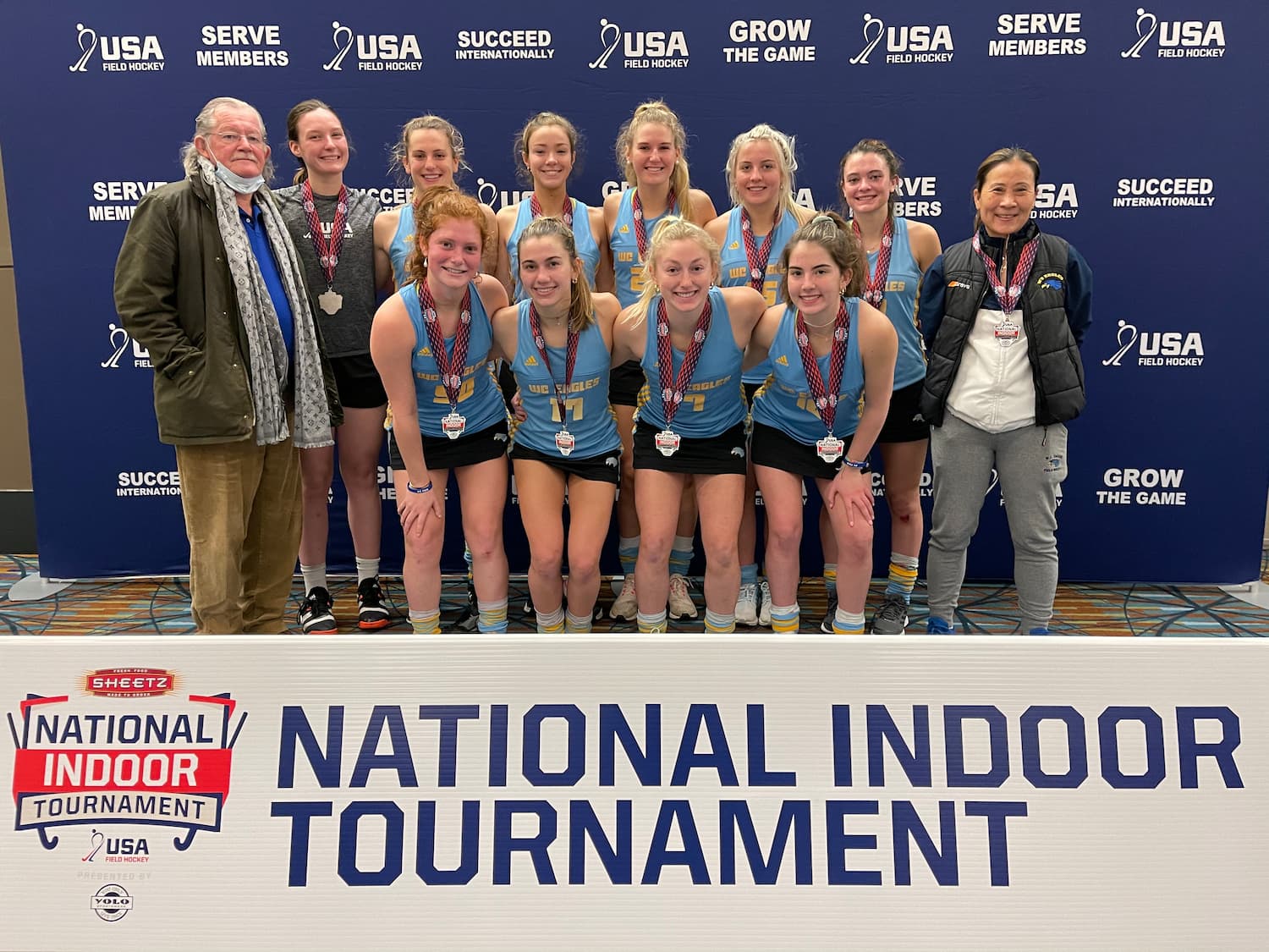 2021 U-19 Girls National Indoor Tournament, presented by YOLO Sportswear, Pool A winner: WC Eagles Diamonds