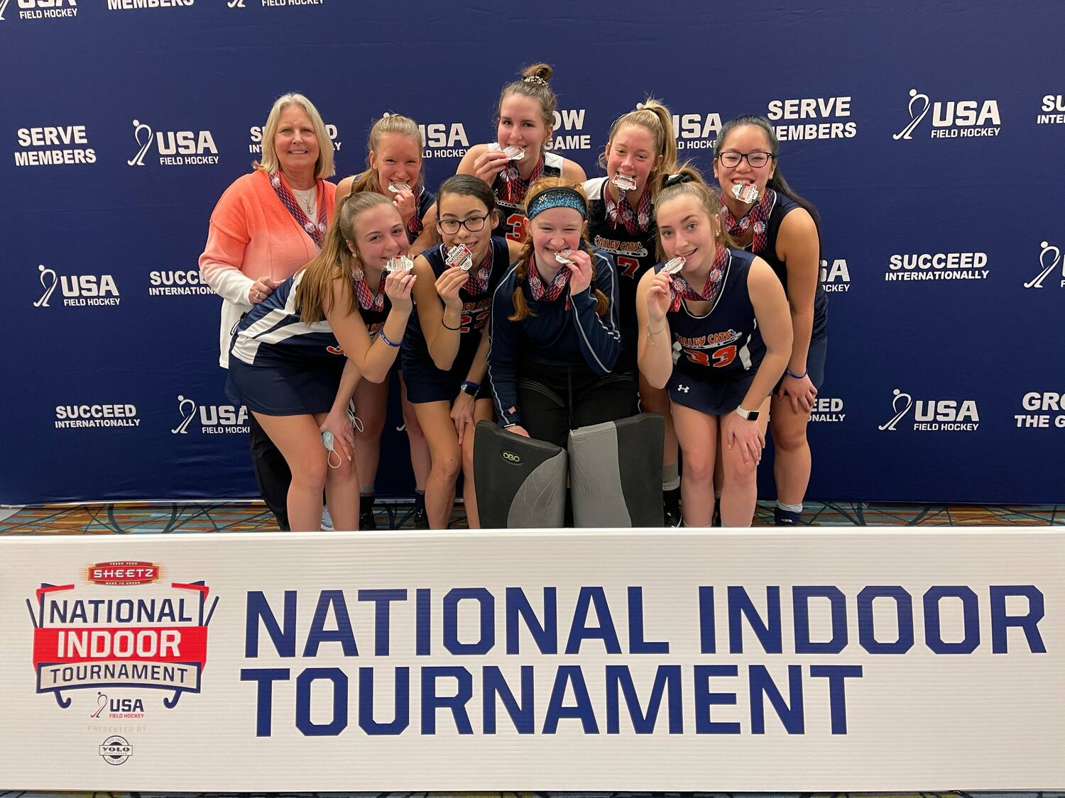 2021 U-19 Girls National Indoor Tournament, presented by YOLO Sportswear, Pool H winner: Alley Cats White