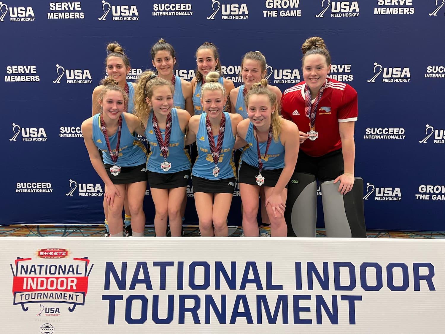 2021 U-19 Girls National Indoor Tournament, presented by YOLO Sportswear, Pool I winner: WC Eagles Orange