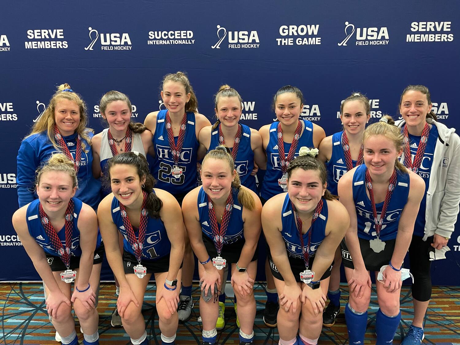 2021 U-19 Girls National Indoor Tournament, presented by YOLO Sportswear, Pool J winner: HTC CA FHC Black