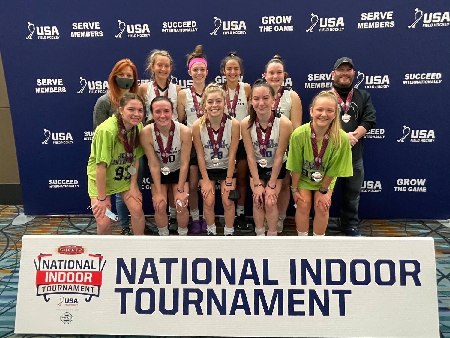 2021 U-19 Girls National Indoor Tournament, presented by YOLO Sportswear, Pool L winner: Jersey Intensity