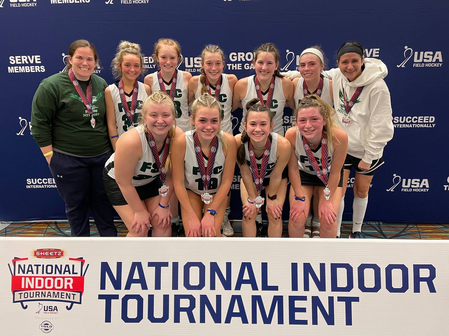 2021 U-19 Girls National Indoor Tournament, presented by YOLO Sportswear, Pool P winner: FSC Falcons White