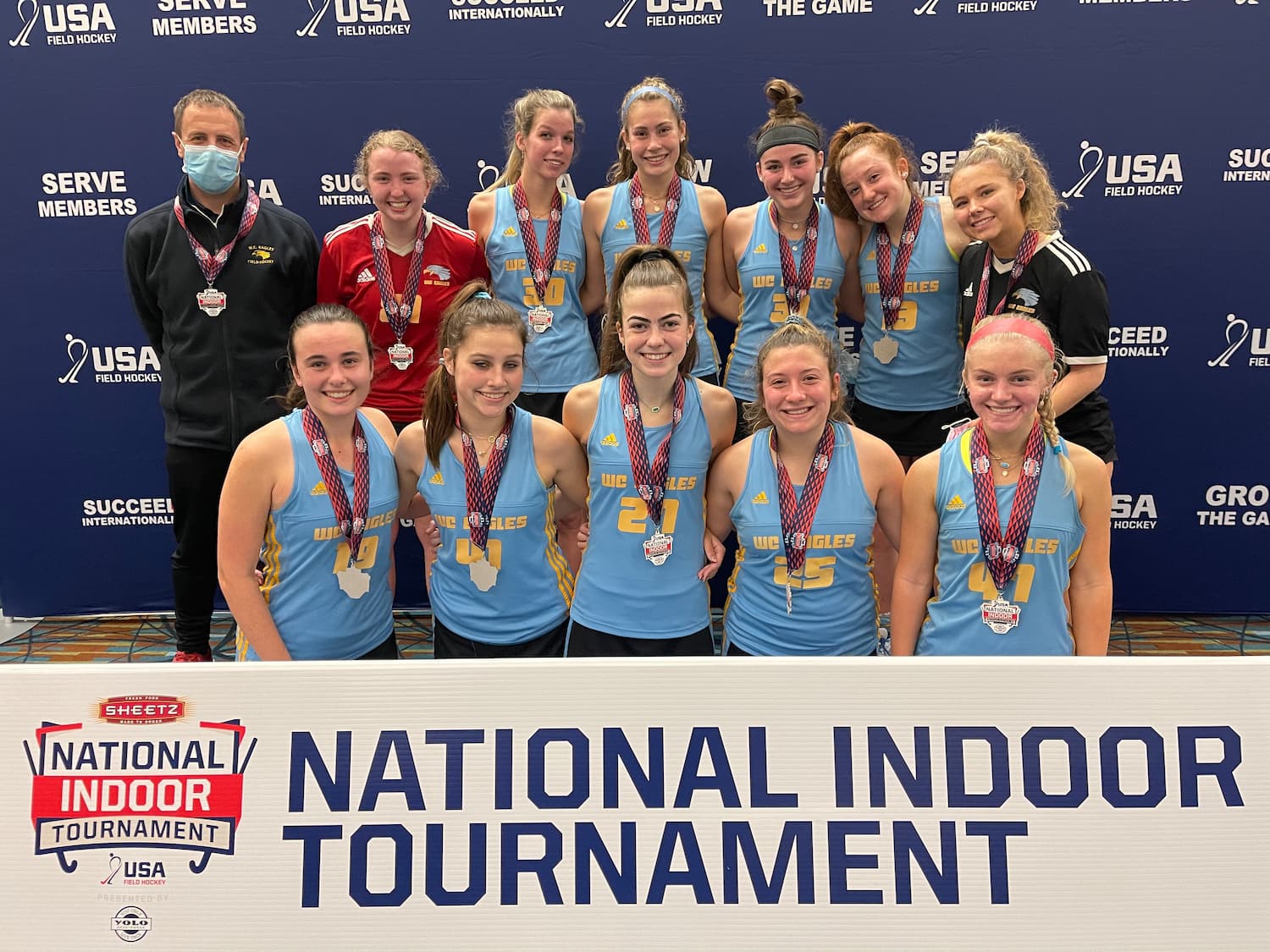2021 U-19 Girls National Indoor Tournament, presented by YOLO Sportswear, Pool Q winner: WC Eagles White