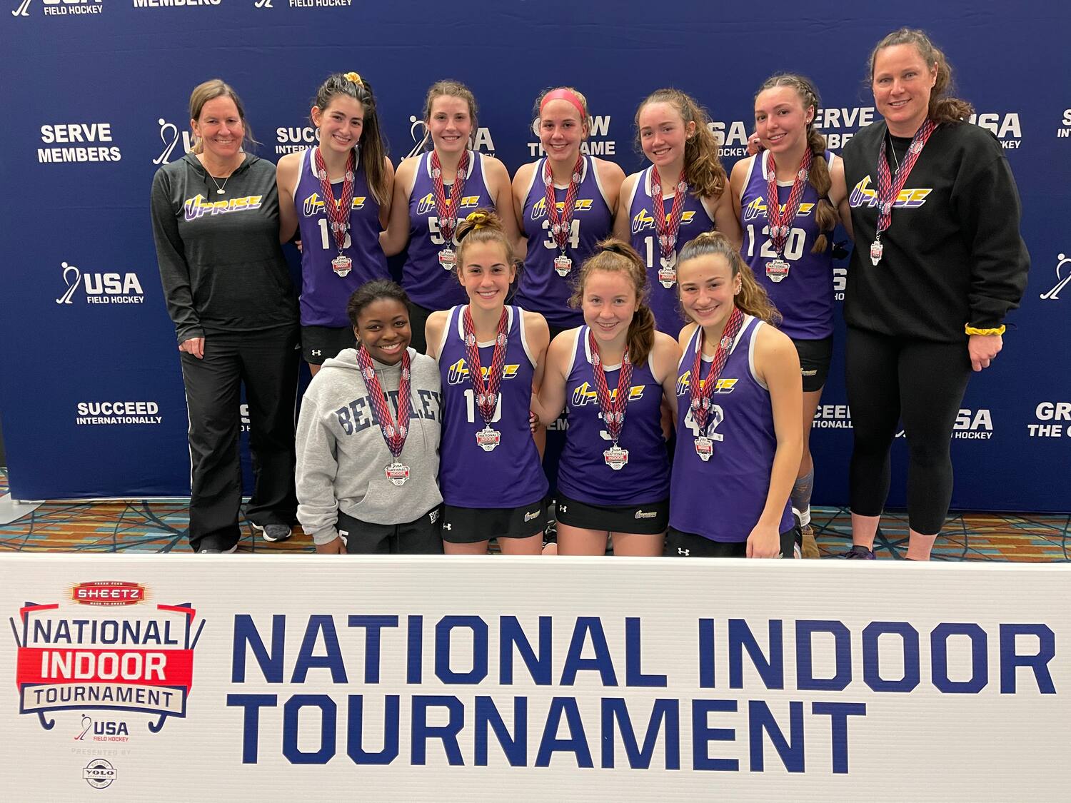 2021 U-19 Girls National Indoor Tournament, presented by YOLO Sportswear, Pool R winner: UPRISE Gold