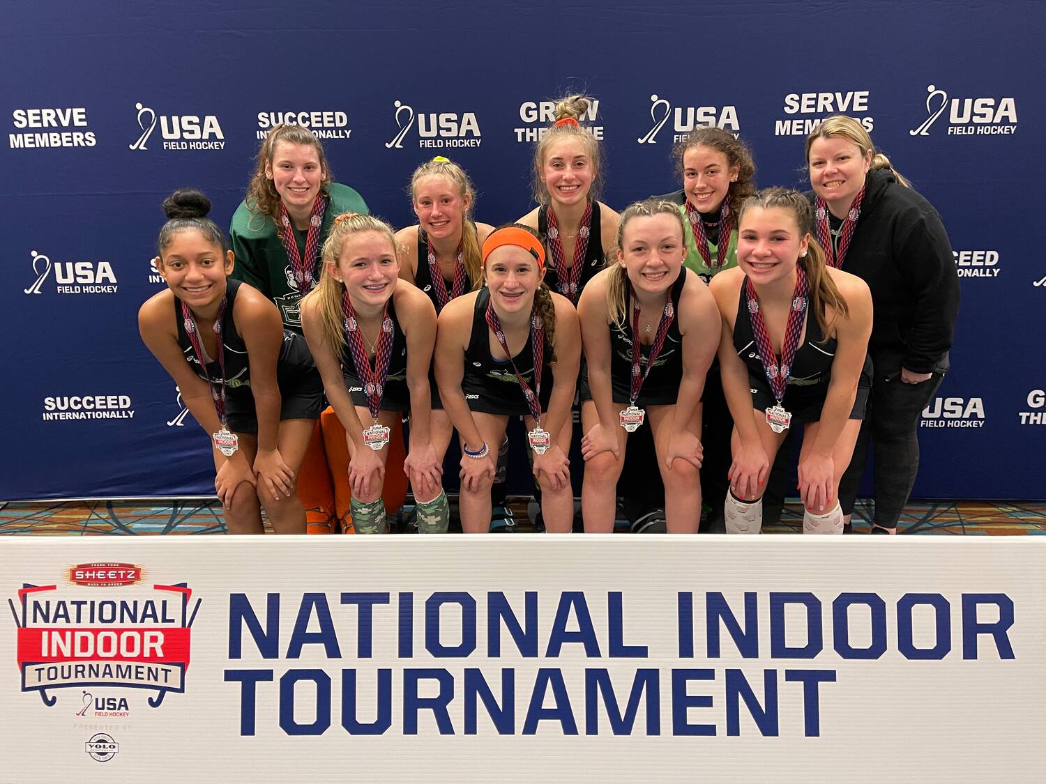 2021 U-19 Girls National Indoor Tournament, presented by YOLO Sportswear, Pool W winner: PA Elite FHC Silver