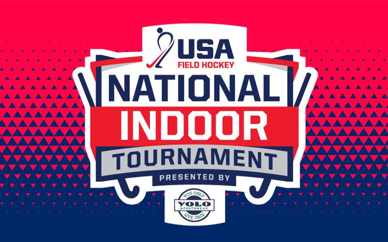 Webtile logo for the 2021 National Indoor Tournament, presented by YOLO Sportswear