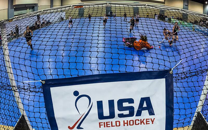 Image from the 2020 U-19 Girls National Indoor Tournament, presented by YOLO Sportswear