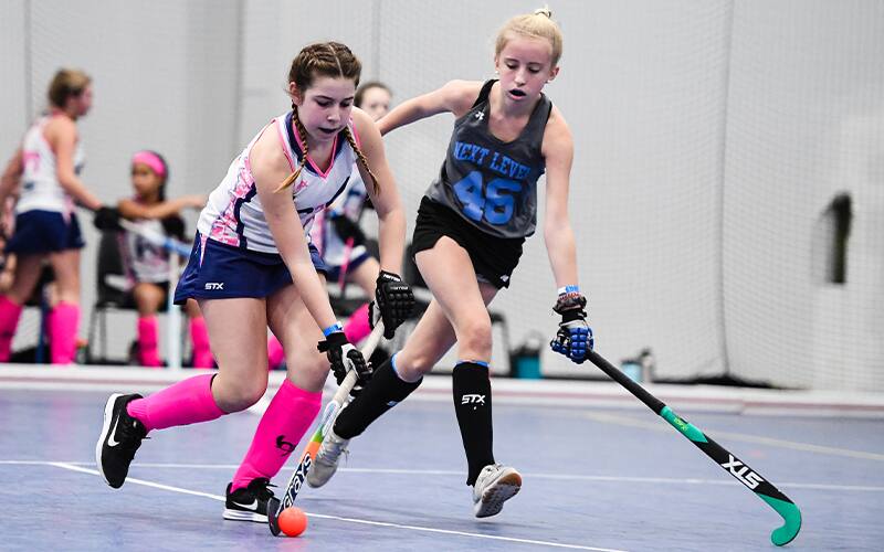 Image from the 2020 U-14 Girls National Indoor Tournament, presented by YOLO Sportswear