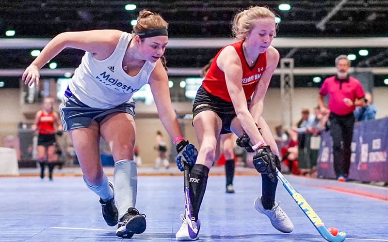 Image from the 2020 U-19 Girls National Indoor Tournament, presented by YOLO Sportswear