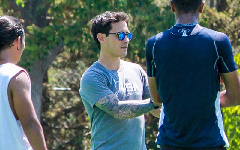 U.S. U-21 Men's National Team Head Coach Pat Harris coaches at the 2021 Junior Men's All-Teams Training Camp