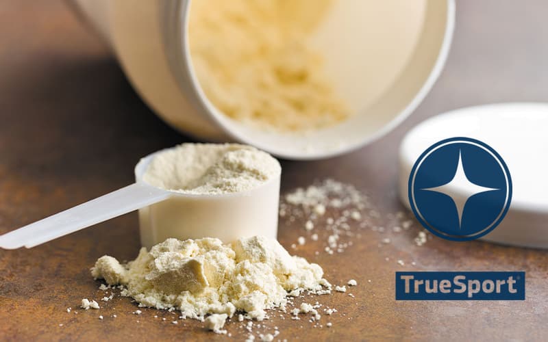 Protein Powder with the TrueSport logo