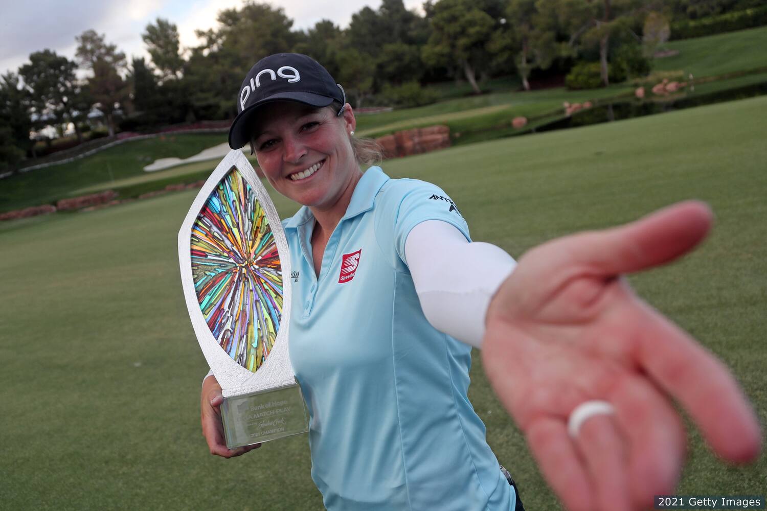 Ally Ewing after her win.