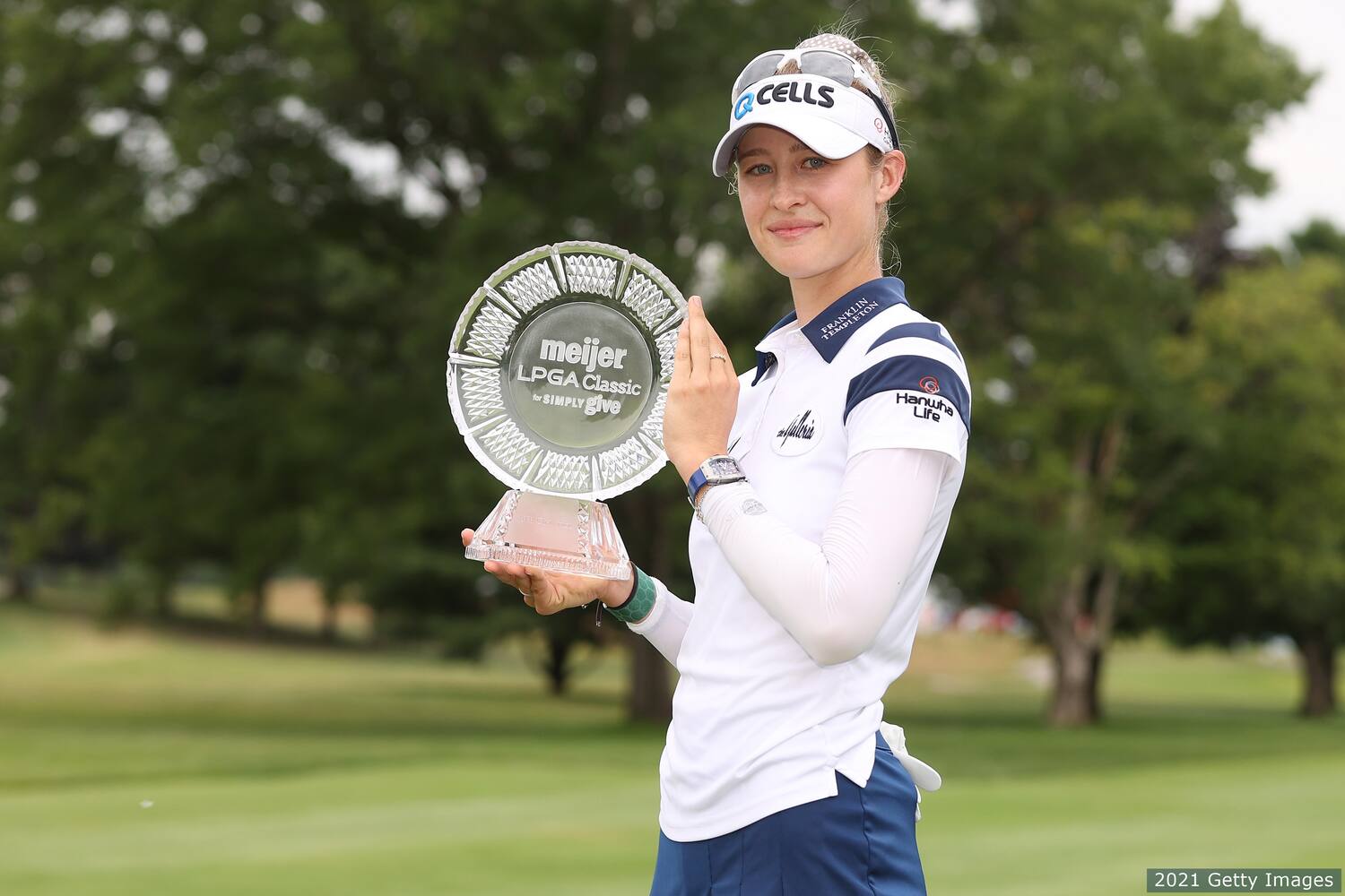 Nelly Korda after her win at the Meijer LPGA Classic.