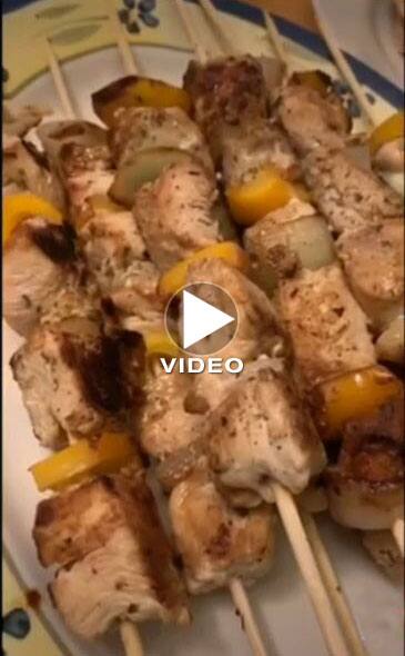 Souvlaki with Tzatziki on the side