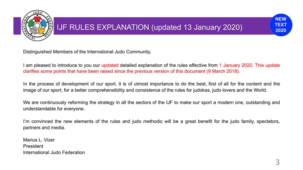 Explanatory Guide of the judo slide 3