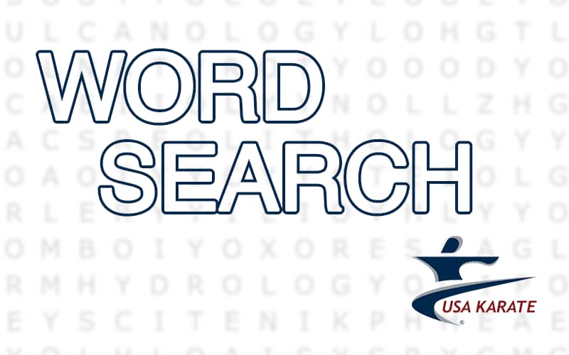USA Karate Word Search