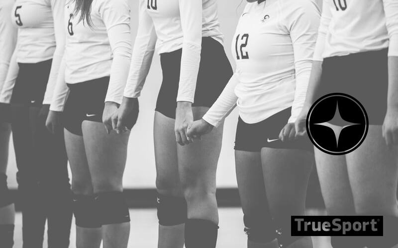 Volleyball Athletes Holding Hands