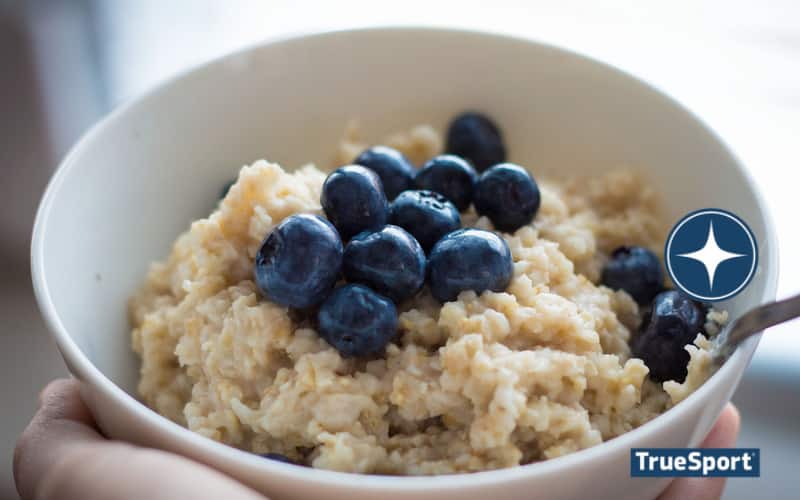 A bowl of oatmeal to correspond with the article about nutrition
