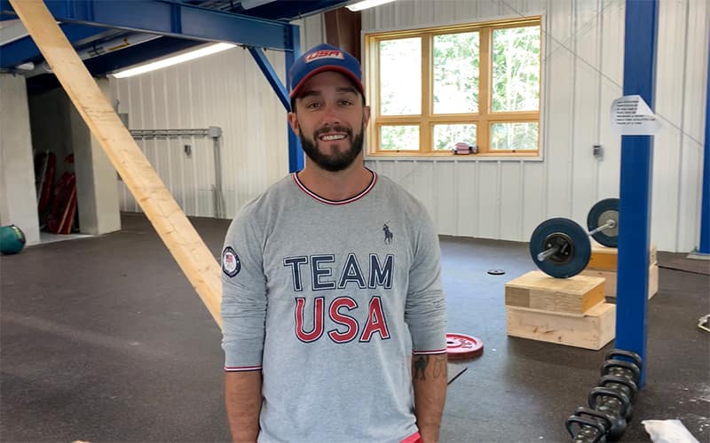 USA Luge athlete Jayson Terdiman at the USA Luge headquarters