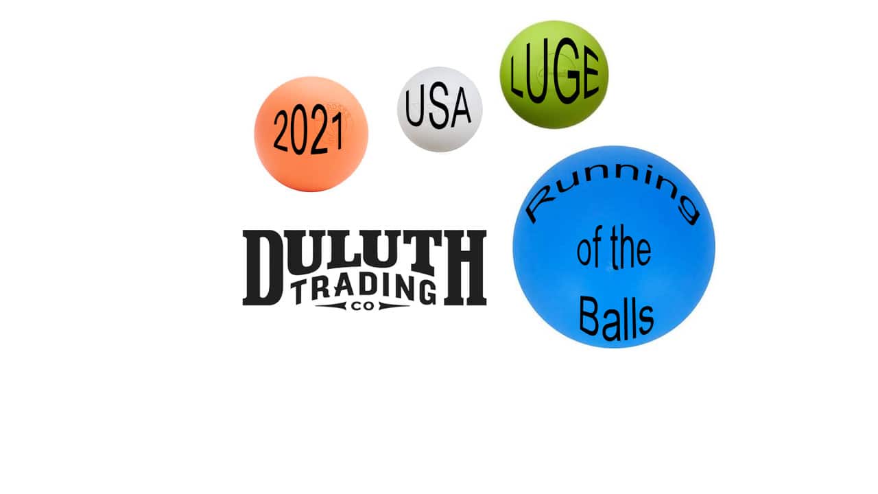 USA Luge Runnning of the balls logo