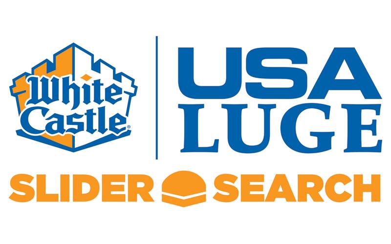 White Caslte and USA Luge SLider Search logo