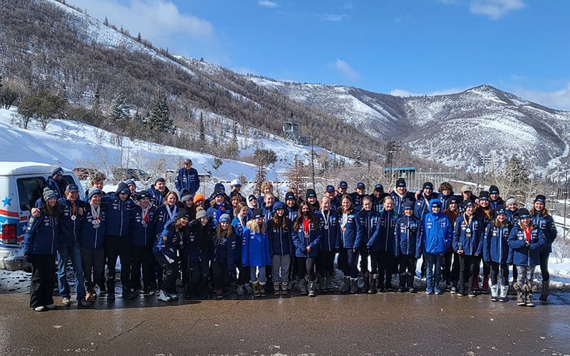 all youth national championship athletes together in park city Utah