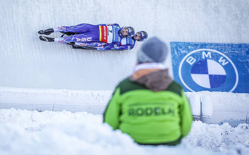 Chris Mazdzer and Jayson Terdiman