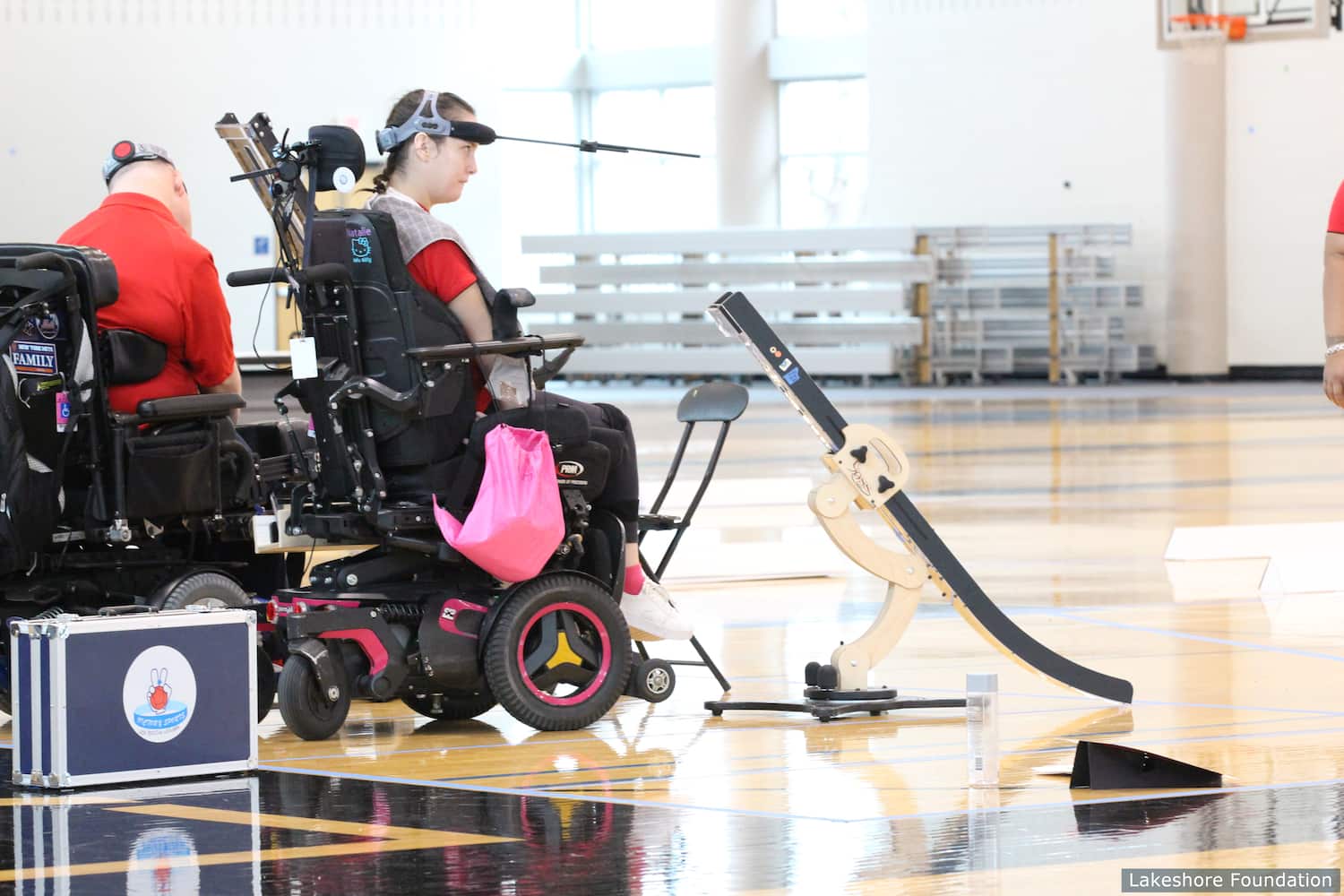 Natalie Chastain, BC3 athlete, at training camp