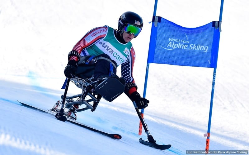 Laurie Stephens races to silver at the world cup opener in Veysonnaz, Switzerland on Jan. 8, 2020