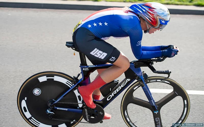 Shawn Morelli races for her world title in the women’s C4