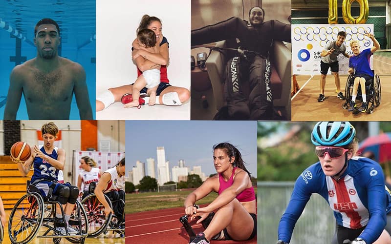 Photos from seven Paralympic athletes' Instagram accounts 