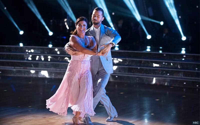 Danelle Umstead competing on "Dancing with the Stars"