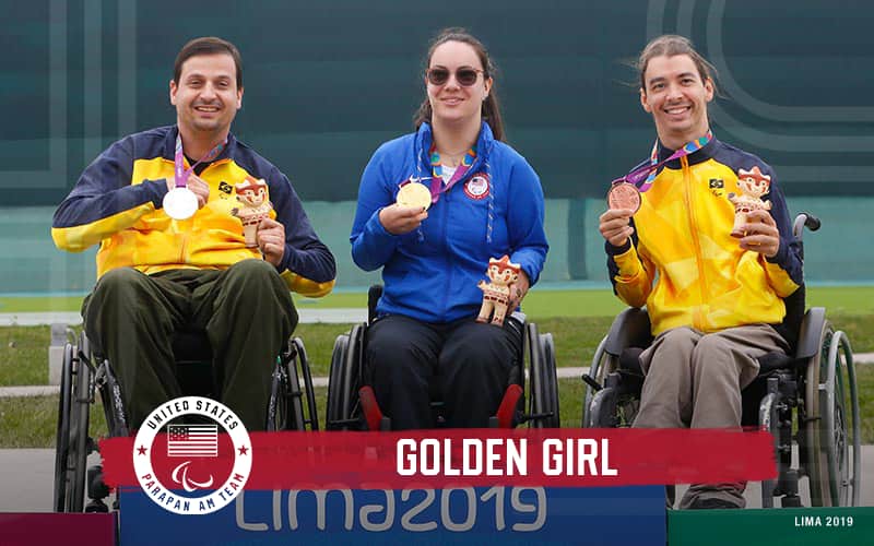 McKenna Dahl on the podium