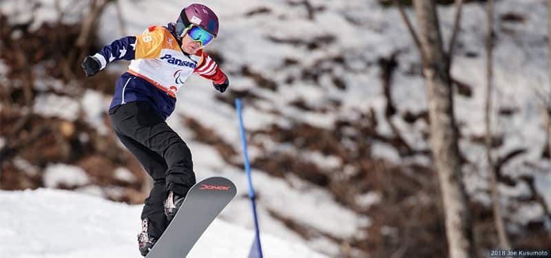 Brittani Coury competes at the Paralympic Winter Games PyeongChang 2018.