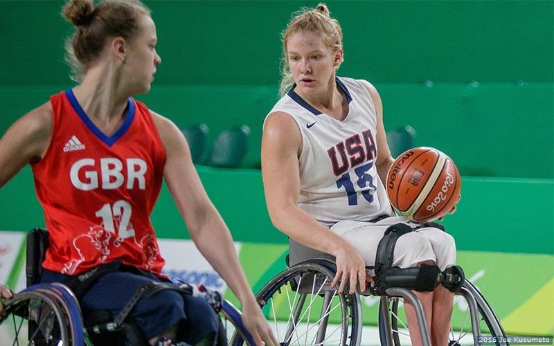 Rose Hollermann competing on behalf of Team USA at the Paralympic Games Rio 2016.