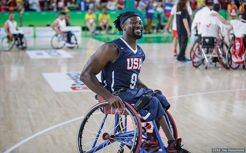Matt Scott of wheelchair basketball at the Paralympic Games Rio 2016.
