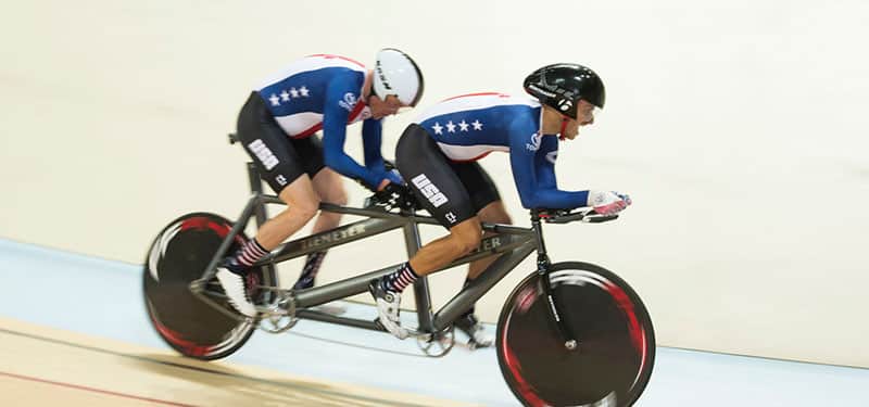 Chester Triplett in competition