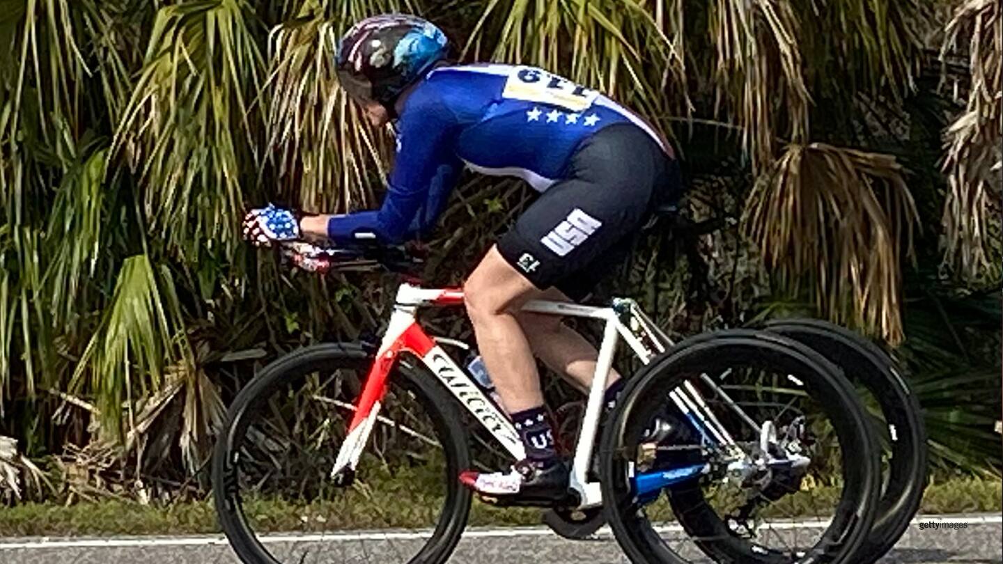 Monica Sereda trains for the Paralympic Games Tokyo 2020 in 2021. 