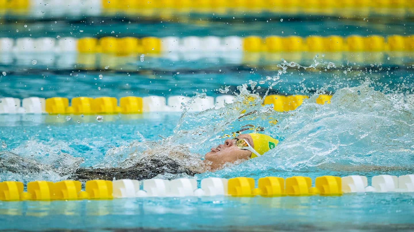 Gia Pergolini competes on the first day of the 2020 U.S. Paralympic Team Trials. 