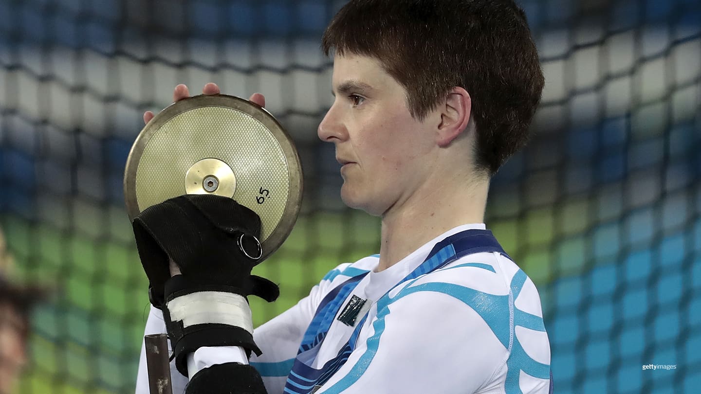 Cassie Mitchell competes during the Women's Discus Throw F52 final at Olympic Stadium on day 7 of the Paralympic Games Rio 2016 at on Sept. 14, 2016 in Rio de Janeiro, Brazil.