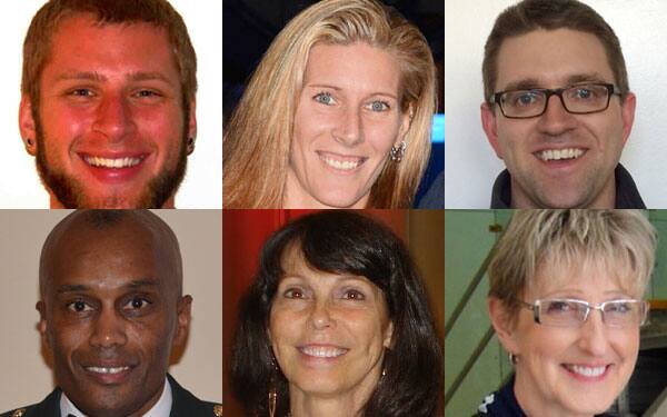 6 Award Winners for 2015 Collage: Bredenbeck, Rajsich, Whitley, Lowe, Tilbury, Kirk