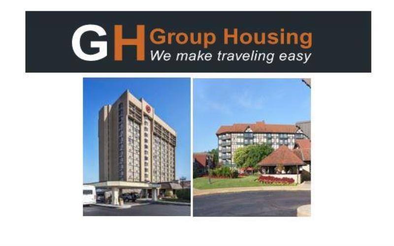 Group Housing logo over image of Sheraton Westport and Sheraton Chalet