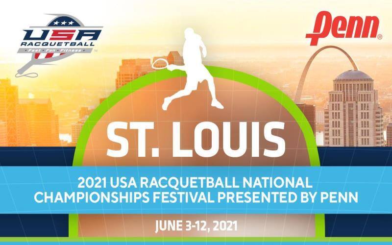 Racquetball Player under St. Louis Arch - National Championships Festival June 3rd - 12th 