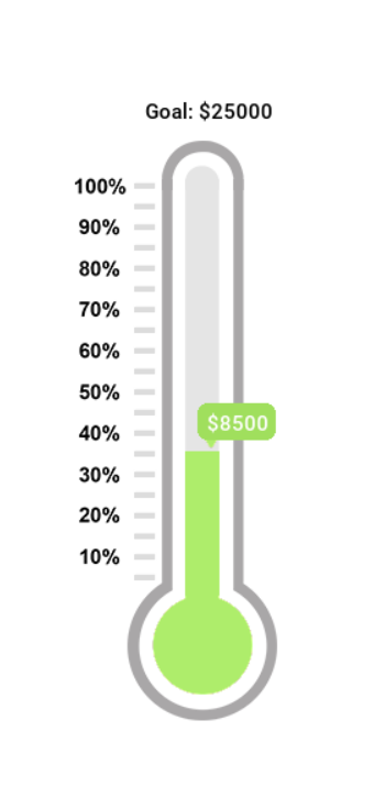 Fundraising Thermometer as of 081822